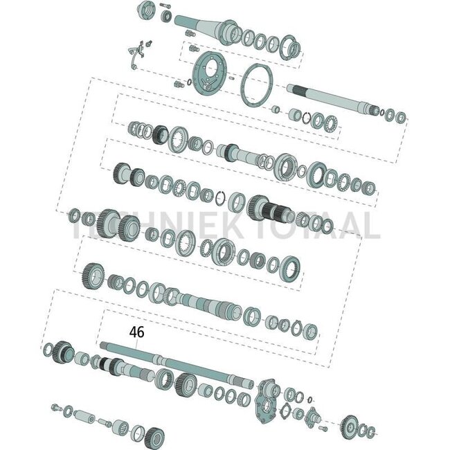 GRANIT PTO drive shaft 20/25 teeth Ford 5110-8210