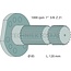 GRANIT Aftakas-eindstuk 120 mm, 1 3/8" 21 splines, 8 boringen, 1000 omw./min.