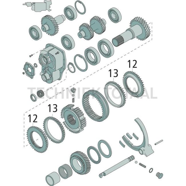 GRANIT Synchro ring reversing gear Valtra-Valmet