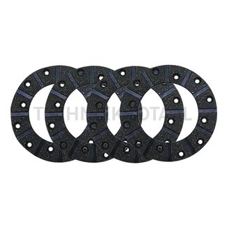 GRANIT Brake lining set Ø 143 mm, thickness 5 mm, with rivets 5 x 12 mm, 4 pcs