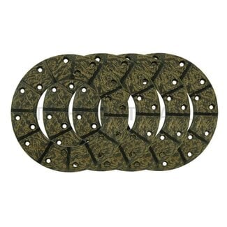 Bremsbelagsatz Ø 178 mm, Stärke 5 mm, mit Nieten - 4 Stück