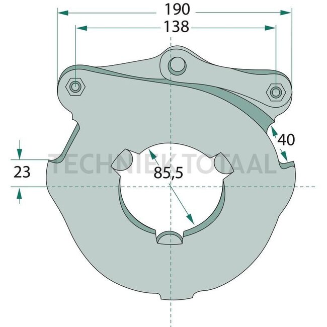 GRANIT Bremsmechanismus Fußbremse Ø 178 mm Case IH 523, 624