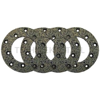 GRANIT Brake lining set Ø 127 mm, thickness 5 mm, rivets 5 x 12 mm - 4 pieces