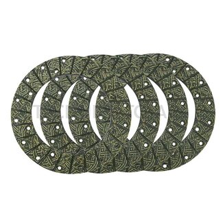 GRANIT Brake lining set Dimensions: 228 x 150 x 4.7 mm, including rivets, 4 pcs