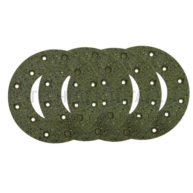 GRANIT Brake lining set (disc brake) with rivets <br> 152 x 80 mm <br> thickness 5 mm, 4 pcs - 71704017, 06239203, 04377300