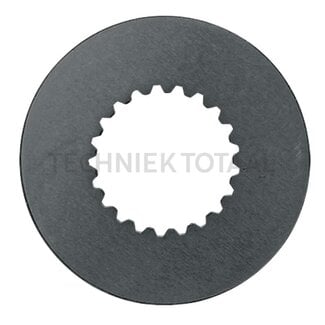 Metal disc Ø 111 mm, 21 teeth, thickness 4 mm