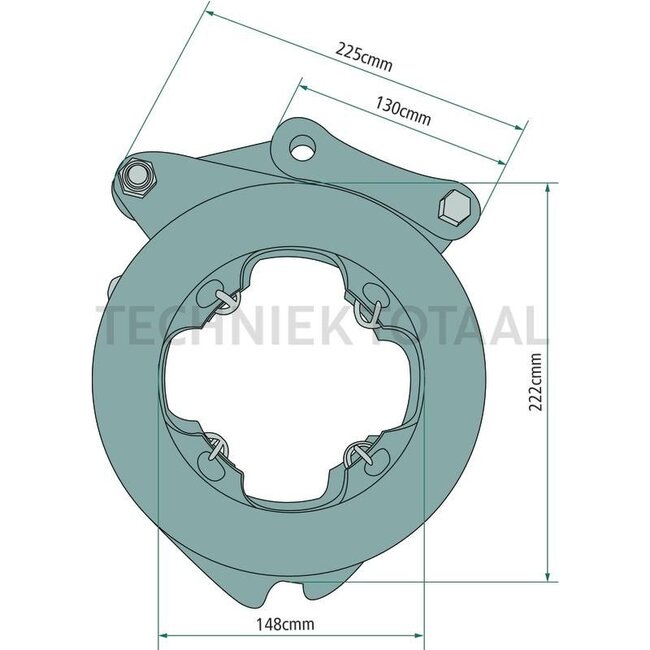GRANIT Bremsmechanismus Ø 222 mm, Zinkenabstand 23 mm New Holland TS 80 - TS 110