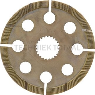Brake disc Ø 203,3 x 46,5 mm, 4,6 mm thick, 23 teeth JCB