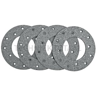 GRANIT Remblokkenset 5 mm, Ø 153 x 80 mm, met klinknagels Renault 351-951