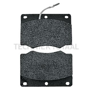GRANIT Brake pad set 98 x 15 x 68 mm, for Cardan shaft, 2 pcs