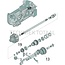 GRANIT Double gear PTO shaft drive 28 / 31 teeth Massey Ferguson