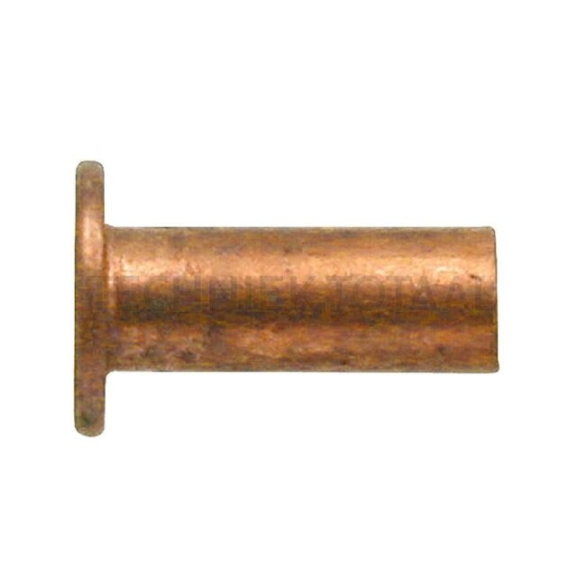 GRANIT Kupfernieten, 100 Stück - 4877338006, X443203576000, X443203578000 | L: 10 mm | D: 4 mm | d2: 7,5 mm | DIN: DIN 7338-B | E: 2 mm | K: 1 mm