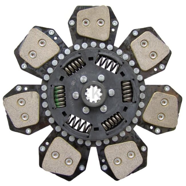 LUK Clutch plate 310TDCA Sintered - 458331007512, 191259A2, 3224423R93, 3224724R93 | Dimensions: 23.4 x 28.9, 10 grooves mm