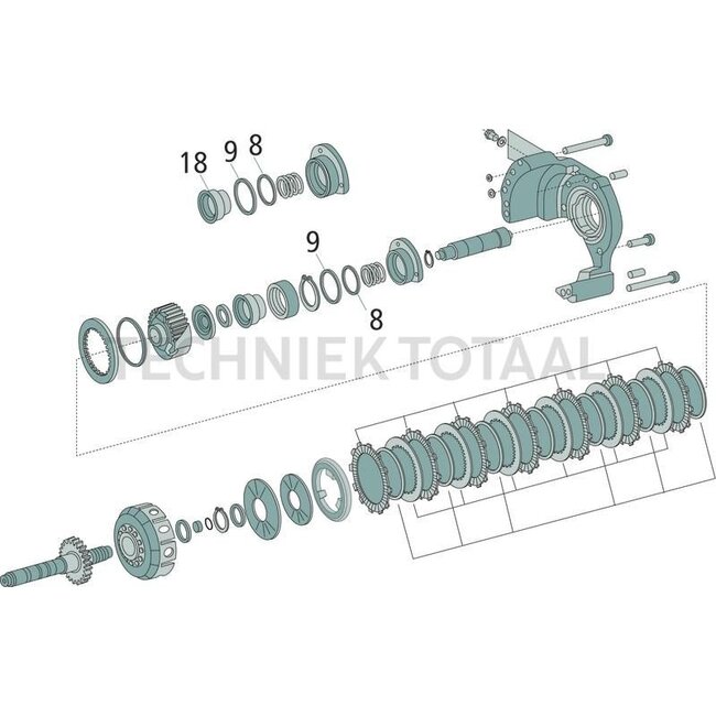 ZF Dichtung Kolbenträger 67 x 75 x 4,5 mm Fendt Favorit, Xylon