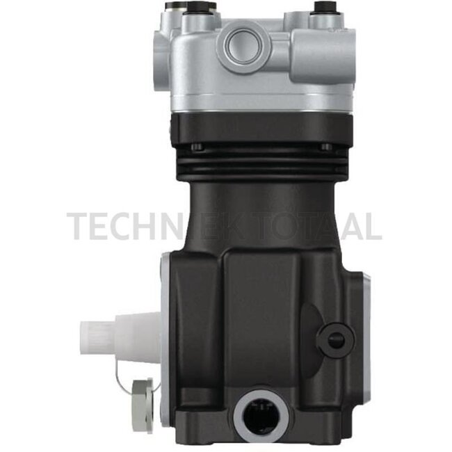 Wabco Kompressor Wasserkühlung, passend für Fendt - 8284111415510, 4111415500 | Betriebsdruck max.: 16 bar | Hubraum: 159 cm³ | Drehzahl: 3000 1/min. | Kolben-Ø: 75 mm | Kolbenhub: 36 mm | Kühlsystem: Wasser/ÖL | Gewinde: Kurbelwelle M18 x 1,5