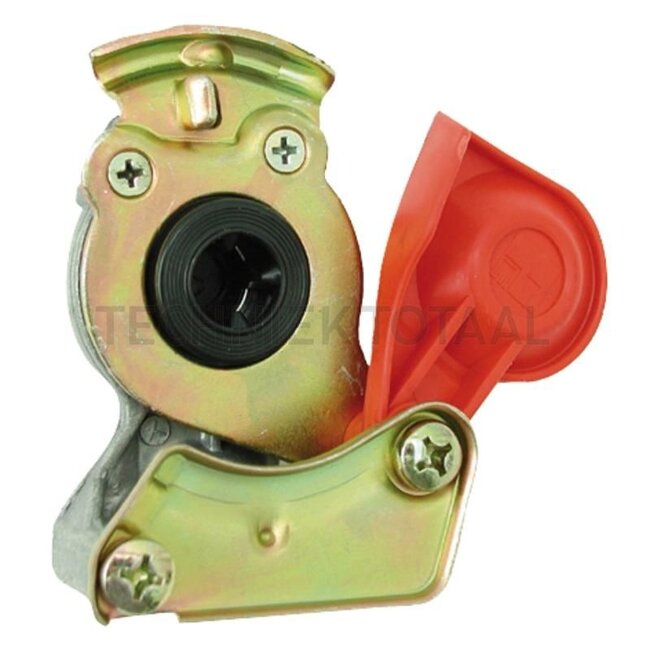 Wabco Luchtdrukkoppeling - 8284522002110, 4522002110 | Uitvoering: rood, toevoerleiding | Aansluiting: M22 x 1,5 | Max. werkdruk: 8 bar | Voertuig/toepassing: rood, voorraad, automatisch, niet-verwisselbaar, trekkend voertuig