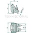 Wabco Quick coupling for trailers - 8284528040120, 4528040120, G931882122020 | Connection: 2x female thread M16 x 1.5 | Vehicle/application: Drawbar trailer | Version: Without valve | Additional information: With general operating permit