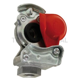 Wabco Luchtdrukkoppeling rood toevoerleiding M16 x 1,5, 2-leidingremsysteem