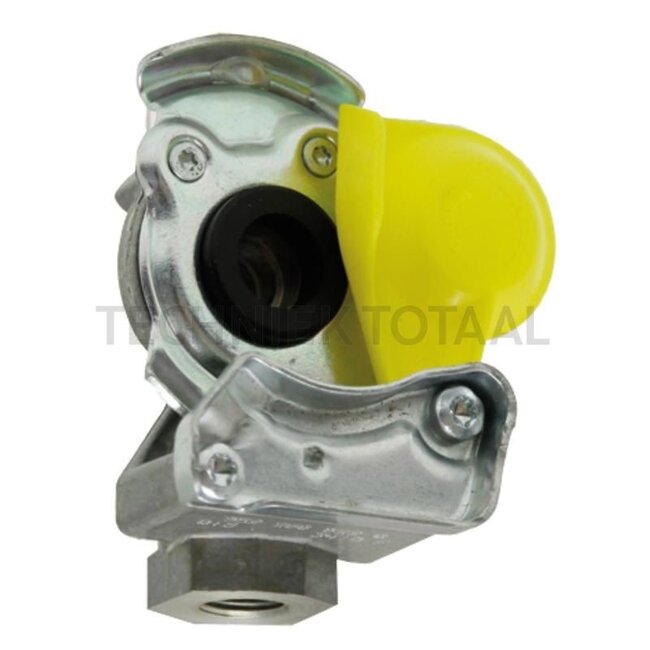 Wabco Luchtdrukkoppeling M16 x 1,5, gele deksel - 8289522000220, 9522000220 | Uitvoering: geel, remleiding | Aansluitdraad: M16 x 1,5 | Max. werkdruk: 8,5 bar