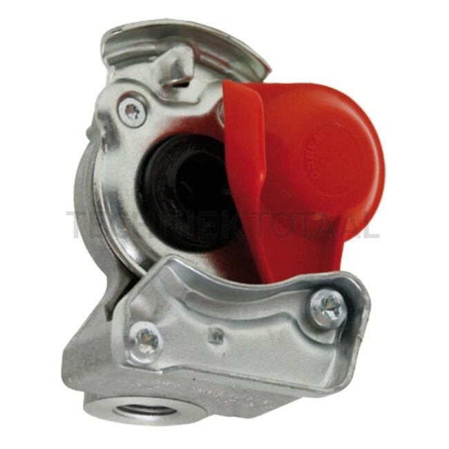 Wabco Connector head - 8289522002210, 4304140R91 Case IH, 04323303 Deutz, AL68571 John Deere, 179100360008, 179100360013 Steyr, F278880020100 | Version: Red, supply line | Connection: M16 x 1.5 | Operating pressure max.: 10.0 bar | Vehicle/application: Red, sup