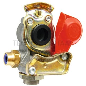 Wabco Connector head red voorraad plug connection tube 8 x 1, semi-trailer