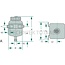 GRANIT Remvloeistof-reservoir voor slangverbinding - 71703350849033 | Nominaal volume: 0,5 l | Afbeelding: A | D: 64 mm | H: 115 mm | h: 70 mm | L: 98 mm | L1: 78 mm | L2: 40 mm
