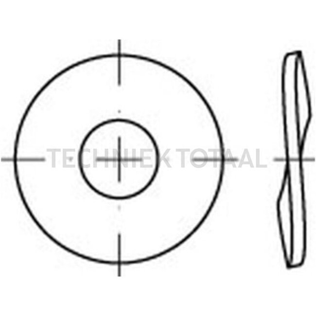 GRANIT Spring washer DIN 137, 8,4 x 15 mm, thickness 0,8 mm Fendt
