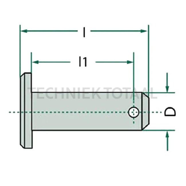 GRANIT Pin hand brake Ø 10 x 30 mm Fendt Farmer 250V-412 - 10 pieces