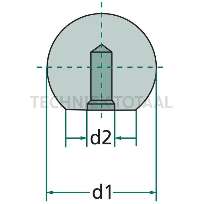 GRANIT Ball-shaped knob  - 485319 M08-32, SV