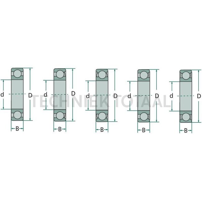 FAG Deep groove ball bearing - 5556011 C3, X605506011000 | Ø d: 55 mm | Ø D: 90 mm | B: 18 mm | Outer Ø: 90 mm | Series: 60 | Description: 6011 | Width: 18 mm | Inner Ø: 55 mm | Material: Steel | Type of bearing: Deep groove ball bearing