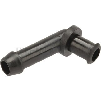 Kniestück Ø D 8 mm, Ø D1 8 mm, h 11 mm, L 32 mm, Winkel 135°, DOT4