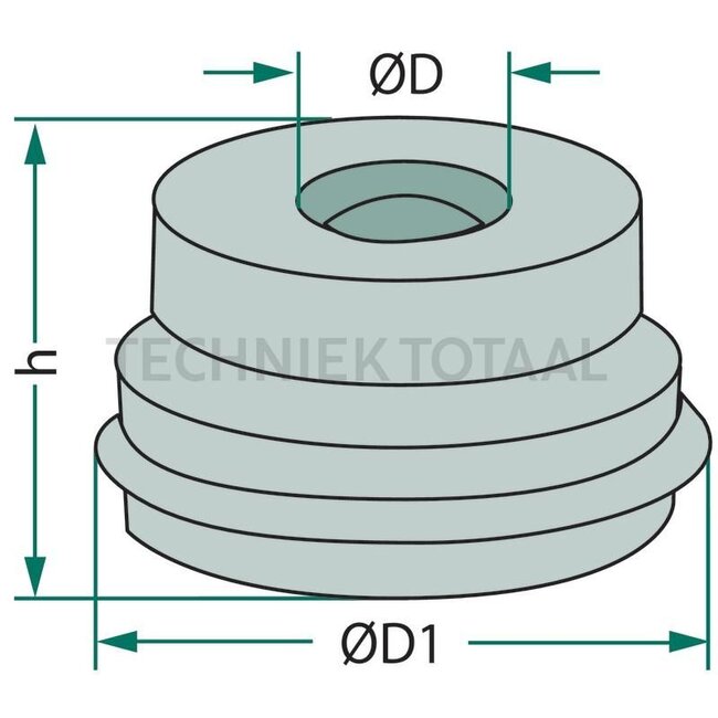 Reservoirstop Ø 6,5 mm, Ø 17 mm, h 10,5 mm, DOT4