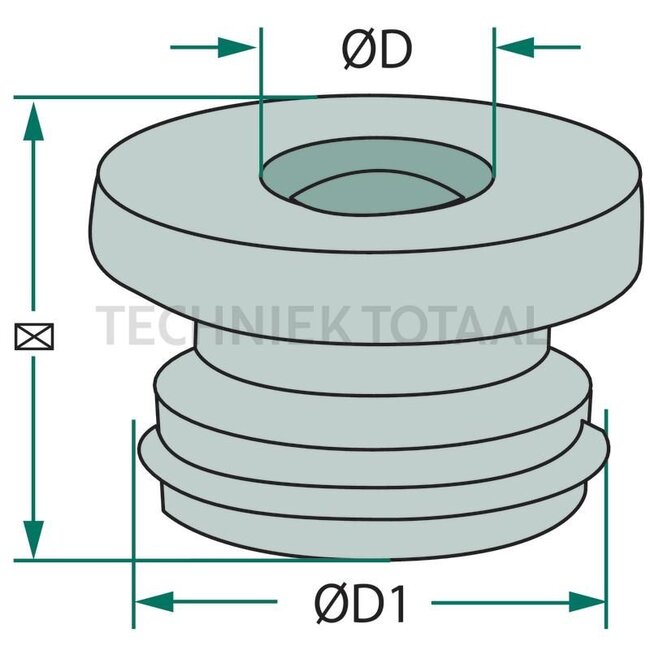 Tank plug - 738H0857 | Ø D: 7,3 mm | Ø D1: 27 mm | h: 13 mm | Medium: DOT4