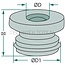 Reservoirstop Ø 7,3 mm, Ø 27 mm, hoogte 13 mm, DOT4