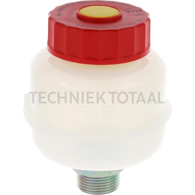 Reservoir om op te schroeven, alleen voor minerale olie - 738MA8000 | Nominaal volume: 0,13 l | Afbeelding: B | D: 68 mm | H: 90 mm | h: 80 mm | Medium: minerale olie | Aansluitdraad: M22x1,5 | Hoogte: 90 mm
