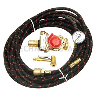 GRANIT Tyre inflation hose with pressure gauge