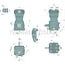 Wabco Luftkompressor 10 bar, 159 cm³, Kolben Ø 75 mm, Hub 36 mm