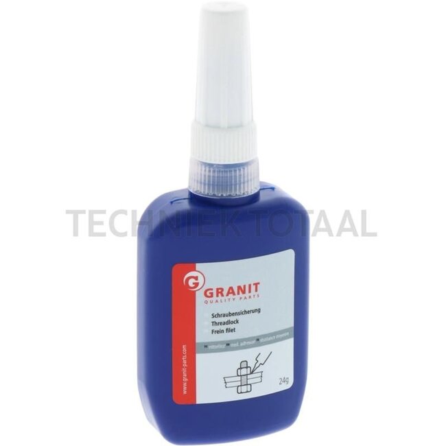 GRANIT Schroefdraadborgmiddel middelsterk - 24 gram