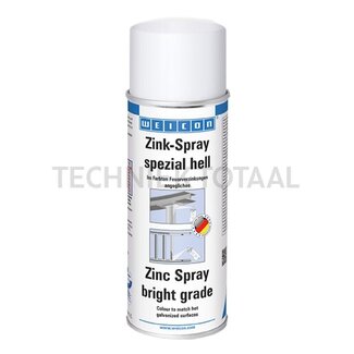 WEICON Zinkspray Speciaal licht (Kleur: komt dichtbij de kleur van thermisch verzinken) - 400 ml spuitbus