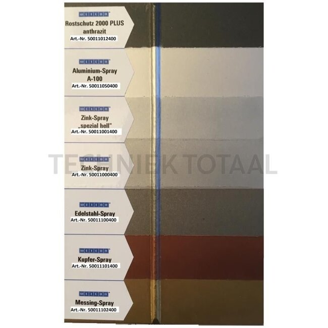 WEICON Zinkspray Speciaal licht RAL 9006 - 400 ml spuitbus