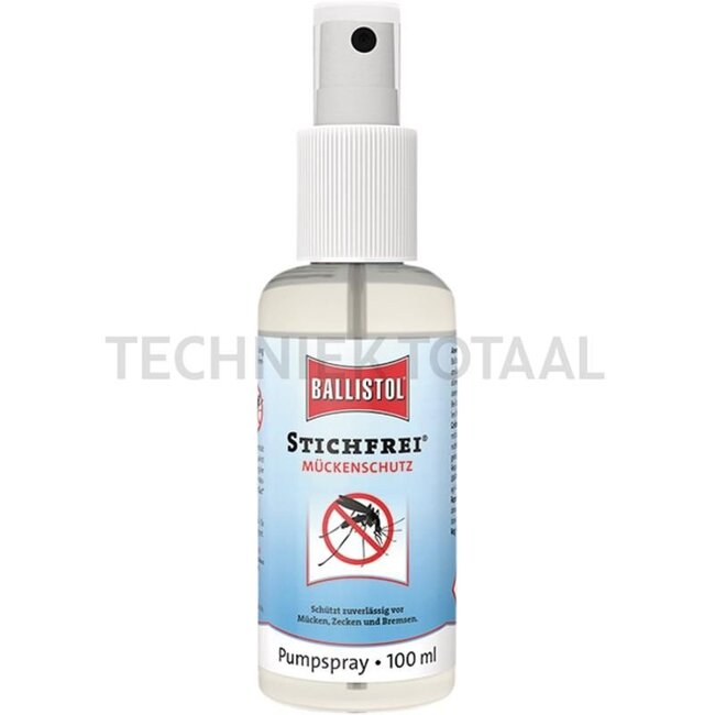 Ballistol Anti prik pompspray - 100 ml - 5002680 | Inhoud: 100 ml | Beschermt u tot 8 uur lang tegen muggen, teken en grasmijten