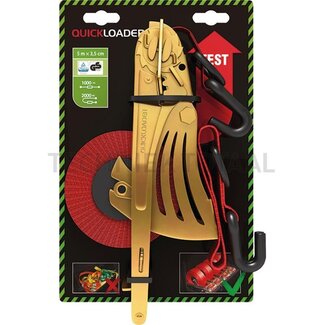GRANIT Quickloader automatic lashing strap - 5 meter - claw hook