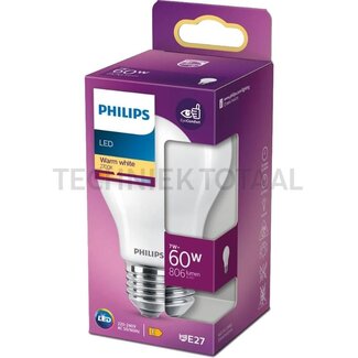 Philips LED-Lampe LED classic A60 E27 7 W (60 W), warm weiß 2.700 K