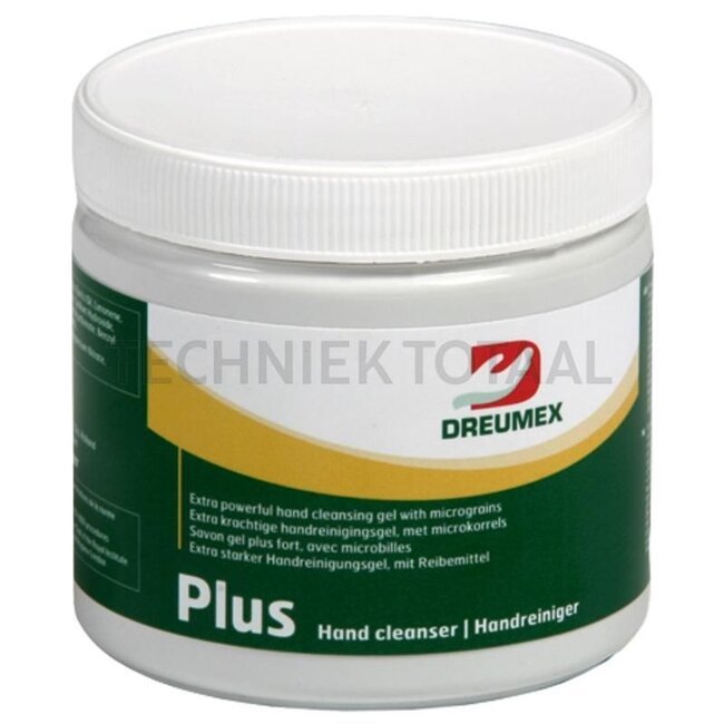 Dreumex Gel - 600 ml blik - 32026007 | Bijzonder actief door huidvriendelijke schuurmiddelen | Ook op natte handen te gebruiken