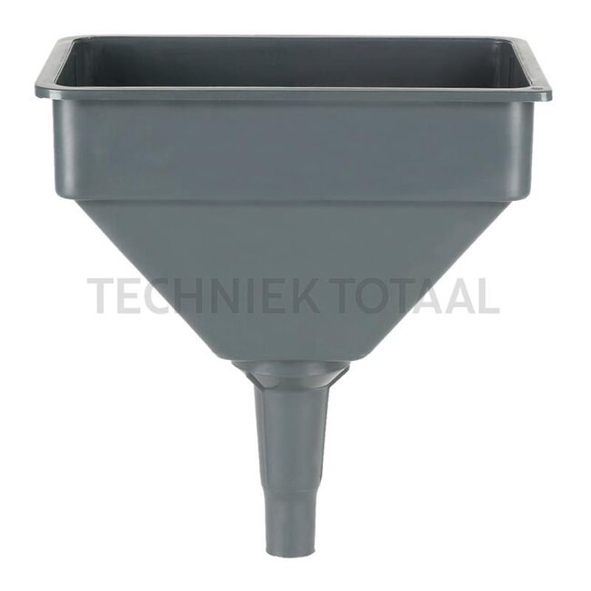 Trichter quadratisch 280 x 190 mm - Kunststoff - grau - mit Sieb - 4 Liter - 2370, 02370