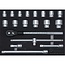 GRANIT BLACK EDITION Werkplaatswagen Performance heavy filled, 6 bressel - 215 piece