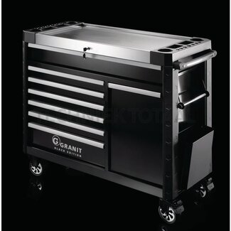 GRANIT BLACK EDITION Workshop trolleys Performance 8 drawers, 1108,5 x 482 x 1010 mm