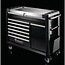 GRANIT BLACK EDITION Gereedschapswagen Performance 8 schuifladen, 1108,5 x 482 x 1010 mm