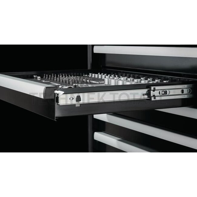 GRANIT BLACK EDITION Workshop trolleys Performance 8 drawers, 1108,5 x 482 x 1010 mm