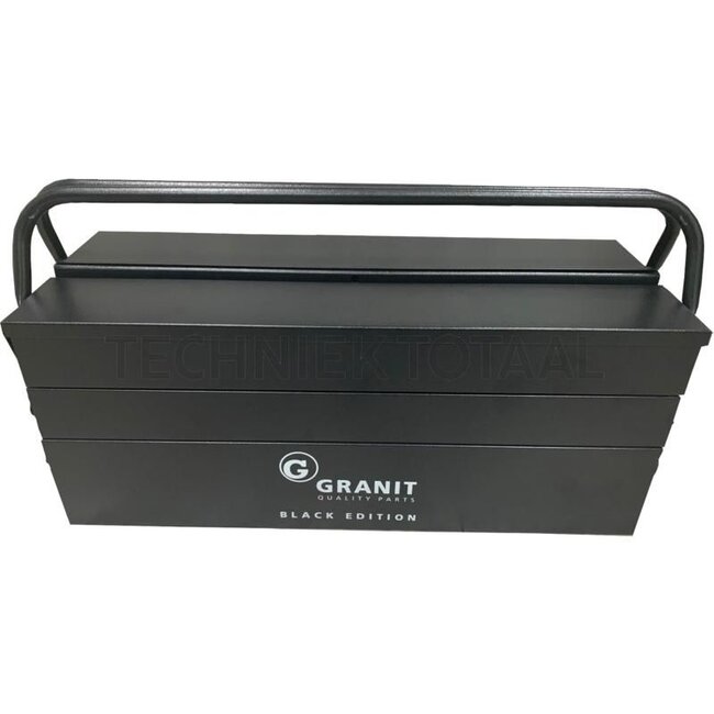 GRANIT BLACK EDITION Heavy Duty tool box 530 x 200 x 200 mm - 1LG007302-201
